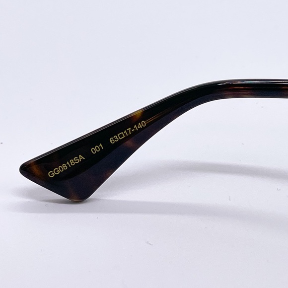 NEW GUCCI GG0818SA 001 WOMEN’S SUNGLASSES GUCCI GG0818SA GREY EYEWEAR - Picture 10 of 12